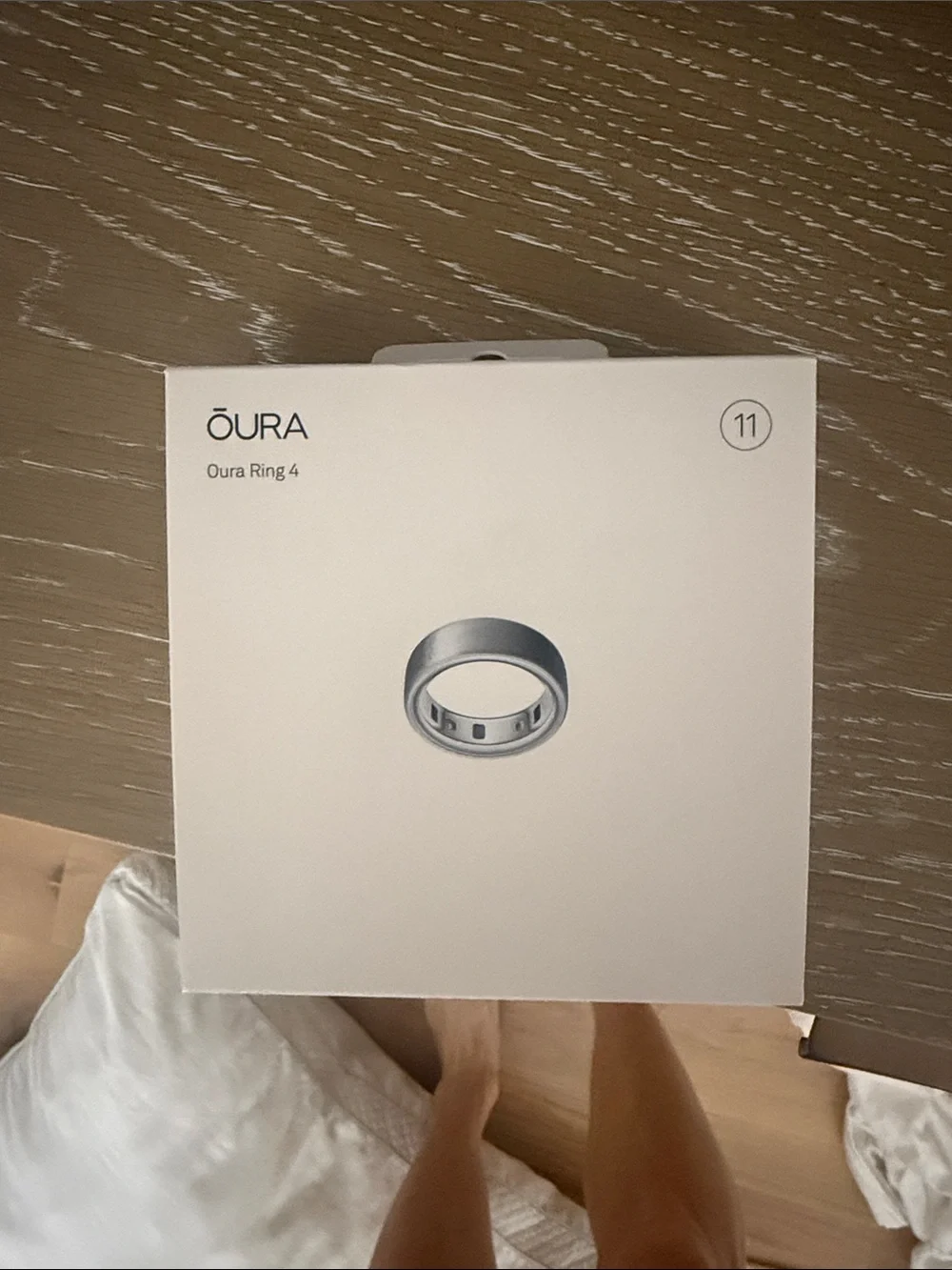 Oura Ring 4 Box — Brushed Silver Packaging
